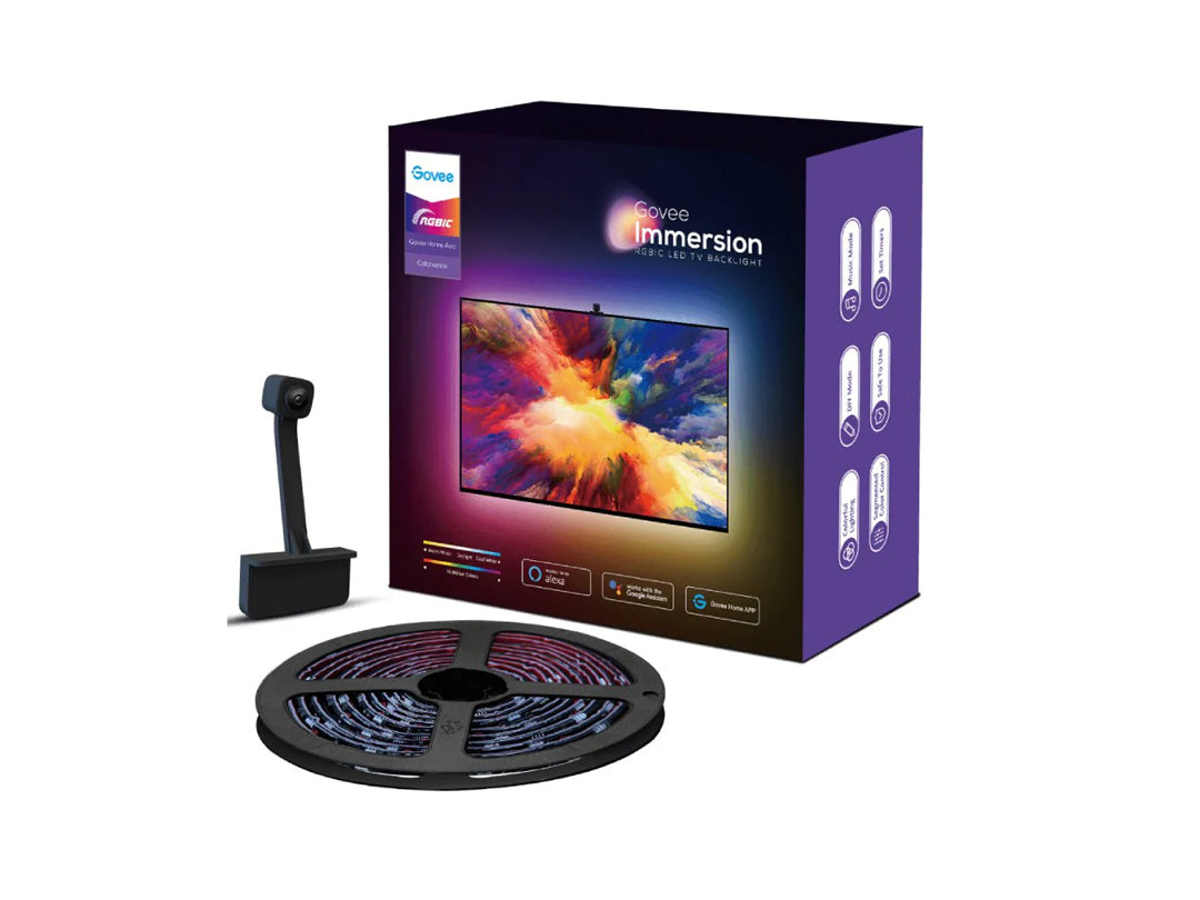 Govee Immersion Wi-Fi TV Backlights with Voice & Music Control Govee Immersion Wi-Fi TV Backlights with Voice & Music Control